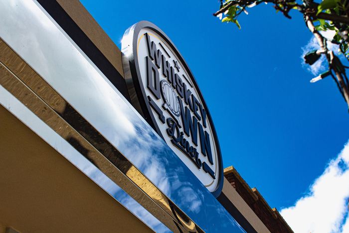 The sign above the Farmingdale storefront